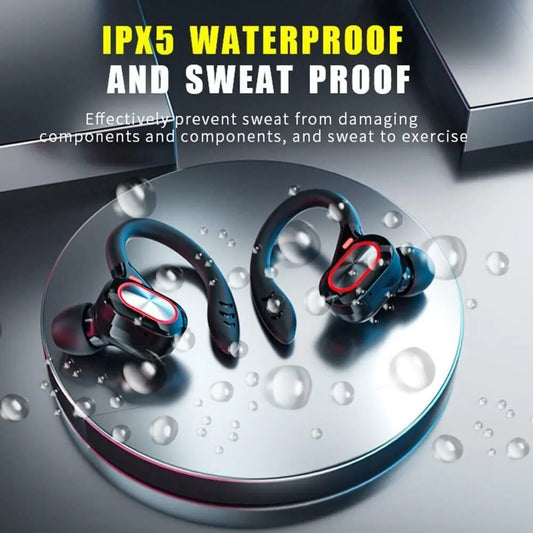 Bluetooth Headset 5.1 True Wireless Earphones Earbuds Headphones HiFi Sport TWS by Anti Spier