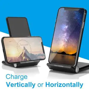 15W FAST WIRELESS CHARGER WITH STAND QUICK CHARGE by Anti Spier