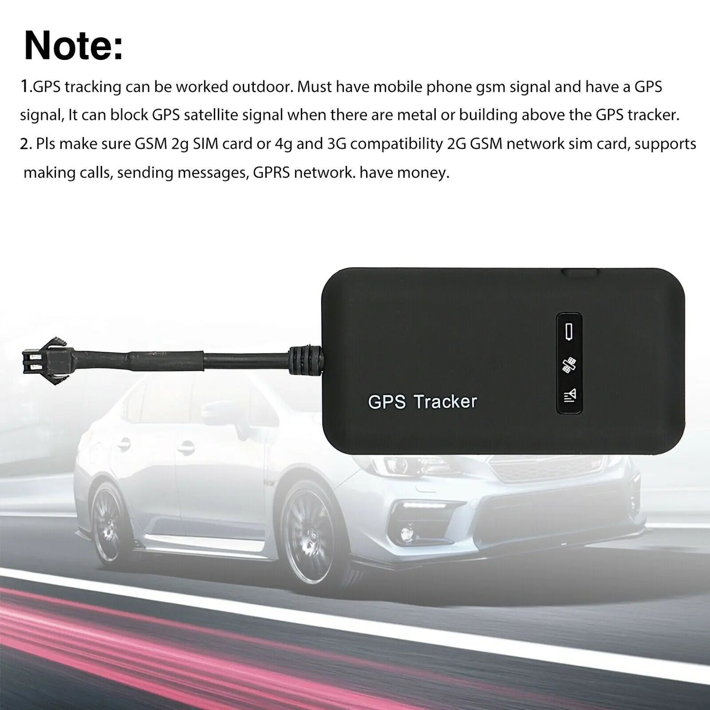 Real Time GPS Tracker Tracking Locator Device GPRS GSM Car/Motorcycle Anti Theft by Anti Spier