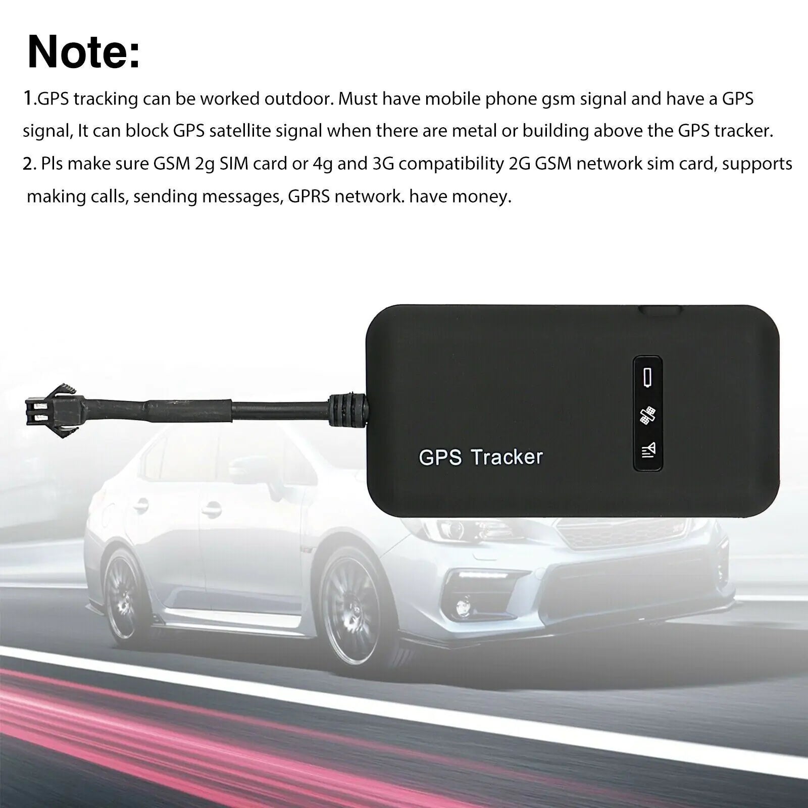 Real Time GPS Tracker Tracking Locator Device GPRS GSM Car/Motorcycle Anti Theft by Anti Spier