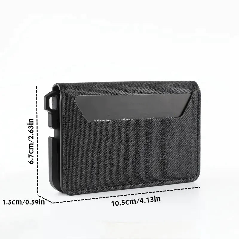 Men's Slim Metal Leather Wallet by Anti Spier