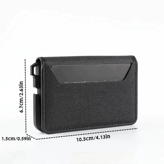 Men's Slim Metal Leather Wallet by Anti Spier