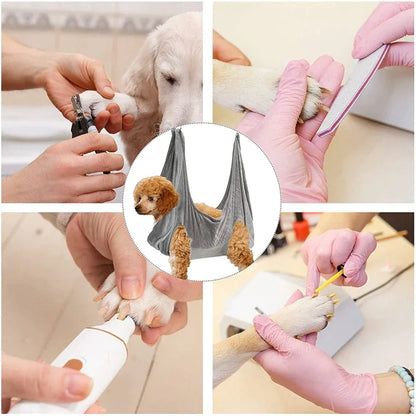 Portable Pet Dog Cat Grooming Hanging Hammock Harness Breathable Groom Helper US by Anti Spier