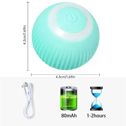 Electric Dog Toys Smart Puppy Ball Toys For Cat Small Dogs Funny Auto Rolling Ball Self-moving Puppy Games Toys Pet Accessories by Anti Spier