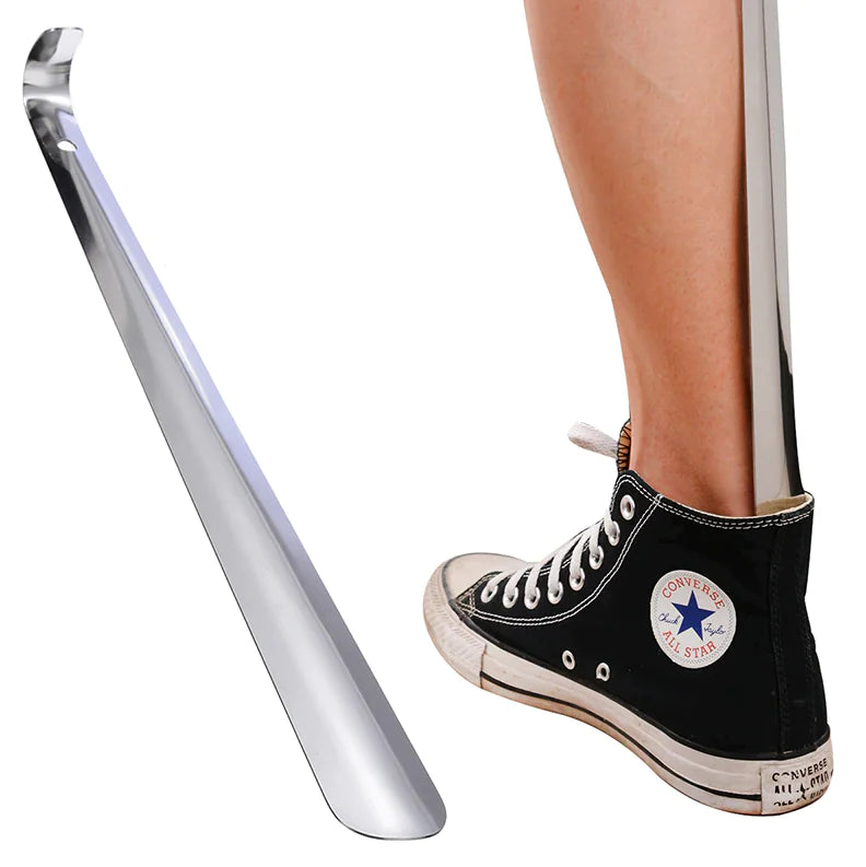 22in Extra Long Handle Shoe Horn Stainless Steel Metal Shoes Remover Shoehorn US by Anti Spier