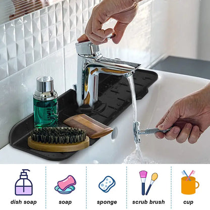 Kitchen Sink Splash Guard Drain Pad by Anti Spier