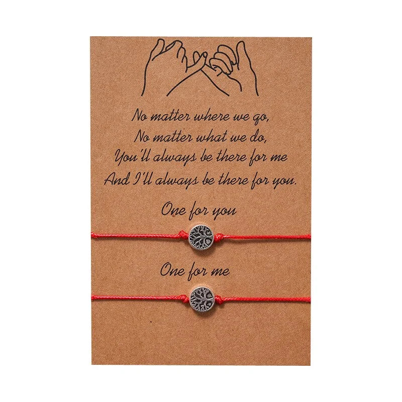 Tree of Life Adjustable Bracelet Set: Best Friends Forever Fashion Jewelry by Anti Spier