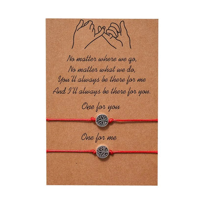 Tree of Life Adjustable Bracelet Set: Best Friends Forever Fashion Jewelry by Anti Spier
