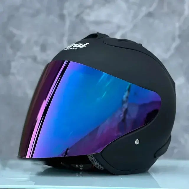 Ultralight Safety Motorcycle Helmet with Integrated Light by Anti Spier