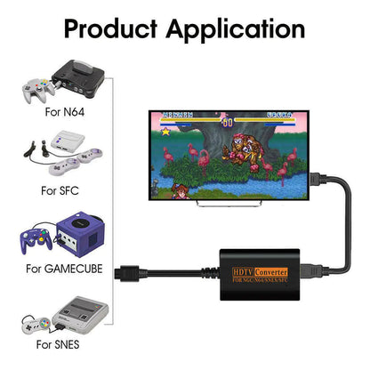 N64 To HDMI Converter Adapter HD Link Cable For Nintendo Gamecube Super NES SNES by Anti Spier
