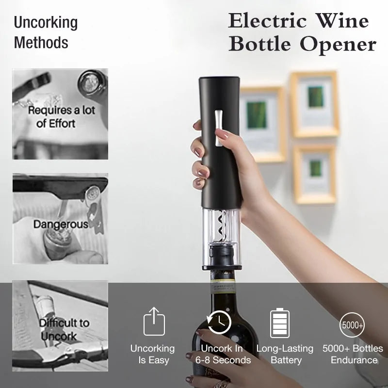 Electric Wine Opener Foil Cutter Jar Opener Kitchen Gadget by Anti Spier