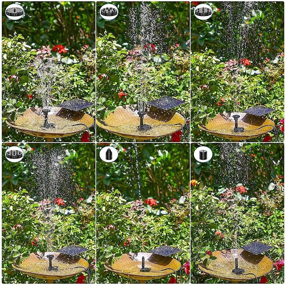 Solar Power Fountain Submersible Floating Water Pump Bird Bath Pond Garden Pool by Anti Spier