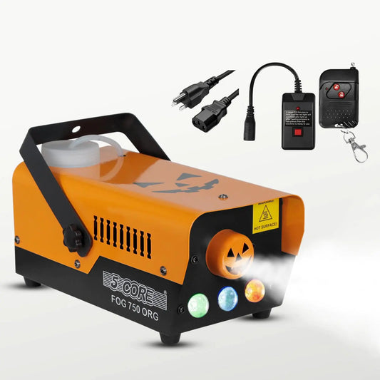 5 Core Fog Smoke Machine 750W Low Lying Indoor Outdoor 250ML Fog Maker with LED Lights Fogger for Halloween Wedding Party Christmas Stage Effect by Anti Spier