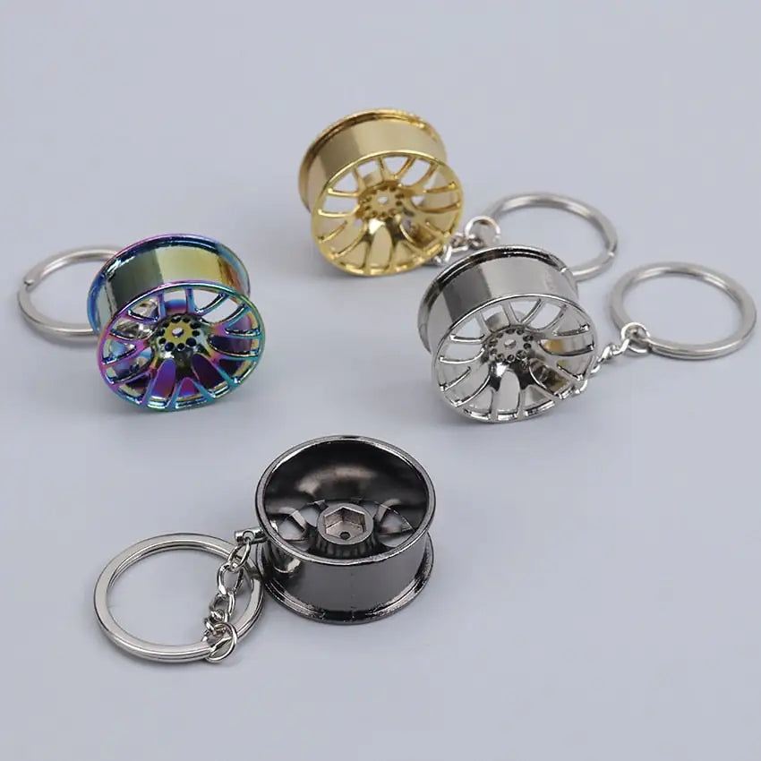 Wheel Rim Hub Tuning Keychain by Anti Spier