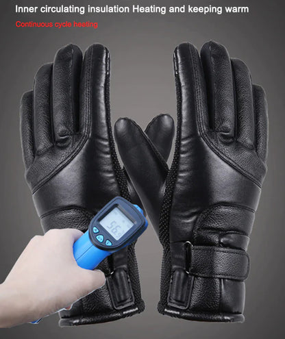 Electric USB Heated Gloves Winter Warming Thermal Ski Snow Hand Warm Windproof by Anti Spier
