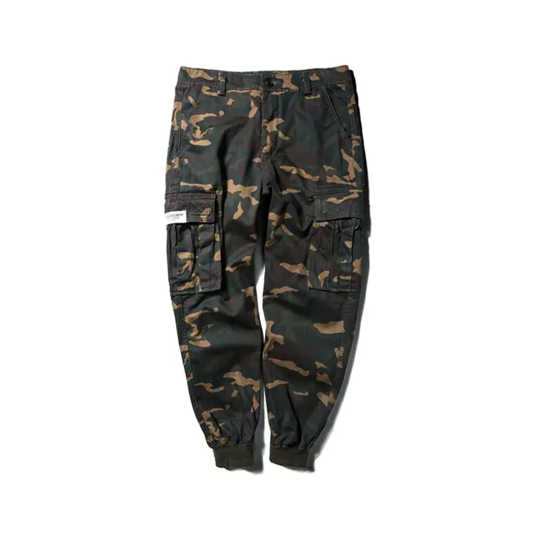 Men's Streetwear Camouflage Cargo Pants in Loose Fit by Anti Spier