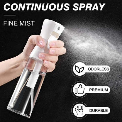 Continuous Spray Bottle for Hair (10.1oz/300ml) 2 Pack Home Essentials Spray Bottles For Cleaning Empty Ultra Fine Water Mister Sprayer For Hairstyling Garden Plants Curly Hair Perfume Etc by Anti Spier