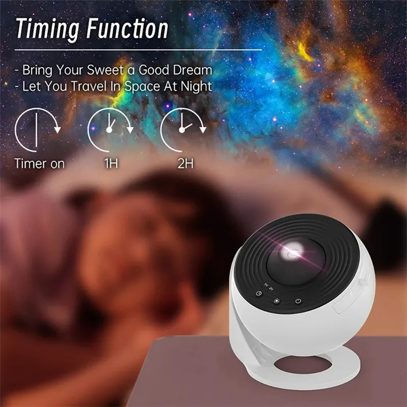 Night Light Galaxy Projector Starry Sky Projector 360 Rotate Planetarium Lamp For Kids Bedroom Valentines Day Gift Wedding Deco by Anti Spier