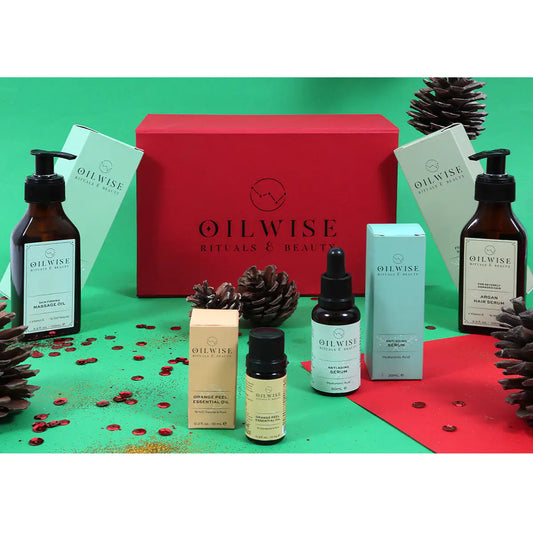 Oilwise Firming Care Kit, GCMS certified, Steam Distillation, Not Diluted, Cold Pressed Essential Oils, Skin Firming Anti-Cellulite Massage Oil, Orange Peel Essential Oil, Anti Aging Moisturizer Serum, Argan Hair Repair Serum by Anti Spier