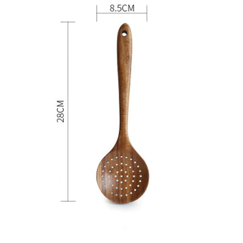 Essential Non-Stick Cookware & Wooden Spoon Set by Anti Spier