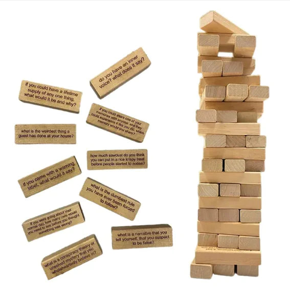 Building Blocks Icebreaker Couple Oath Wood Stacking by Anti Spier