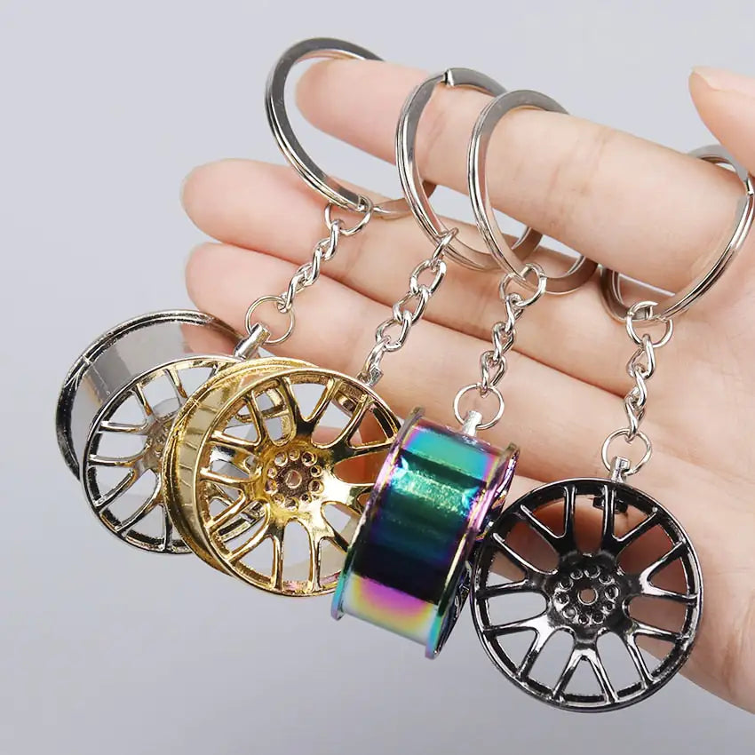 Wheel Rim Hub Tuning Keychain by Anti Spier