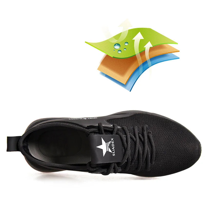 Men Work Safety Shoes Steel Toe Cap by Anti Spier