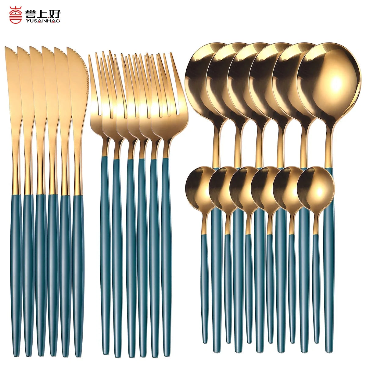 24 Pieces Luxury Cutlery Set by Anti Spier