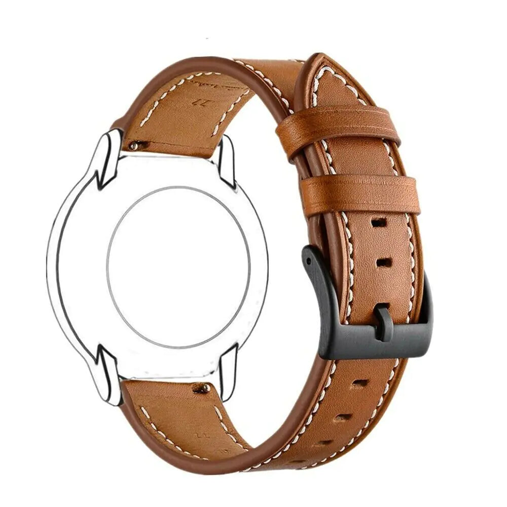 18mm 20mm 22mm Classic Genuine Leather Watch Band Strap Quick Release Wristband by Anti Spier