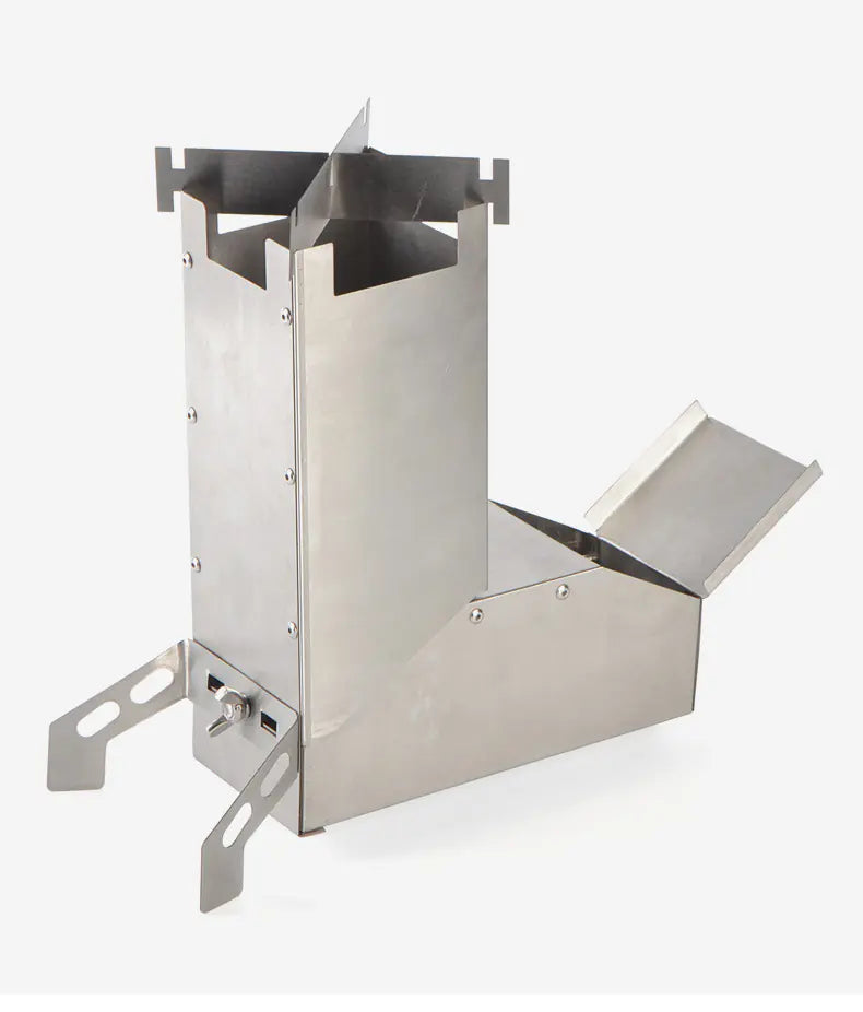 Stainless Steel Folding BBQ Grill for Camping and Firewood by Anti Spier