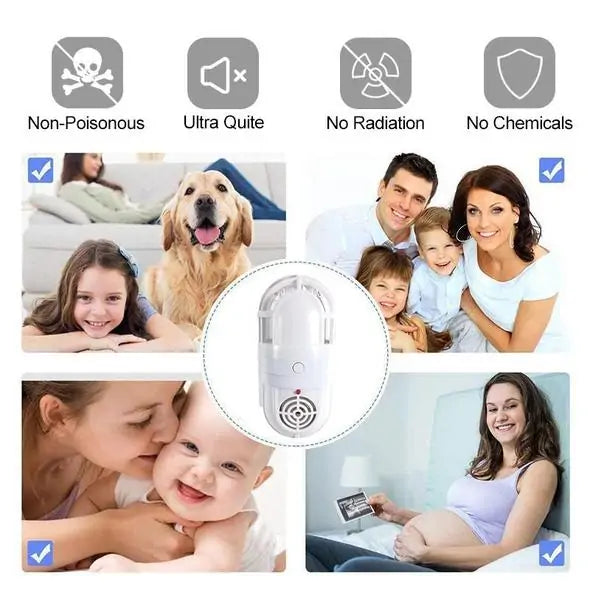 Ultrasonic Blue Light Two in One Mosquito Repellent by Anti Spier