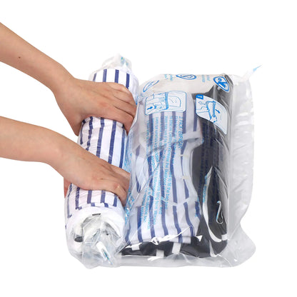 HIBAG 12 Compression Bags for Travel, Travel Essentials Compression Bags, Vacuum Packing Space Saver Zipper Bags for Cruise Travel Accessories (12-Travel) by Anti Spier
