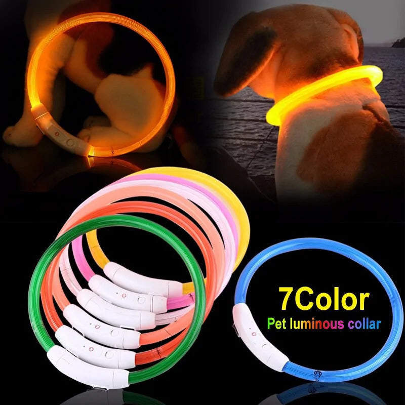 LED Collar Night Safety For Pets by Anti Spier