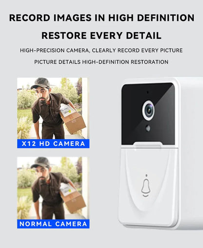 Wireless Security WiFi Smart Doorbell Intercom Video Camera Bell Chime Door Ring by Anti Spier