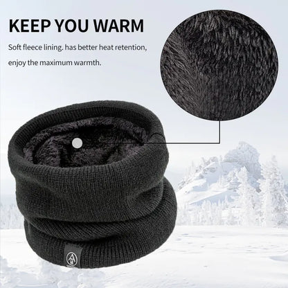 Unisex Thick Knit Wool Scarf by Anti Spier