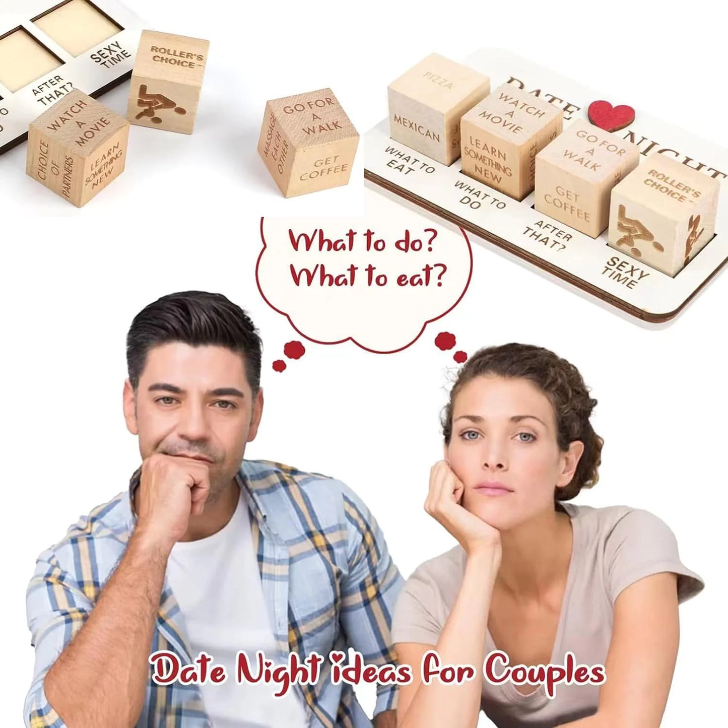 Date Night Dice After Dark Edition Date Night Wooden Dice Game For Couples Fun by Anti Spier