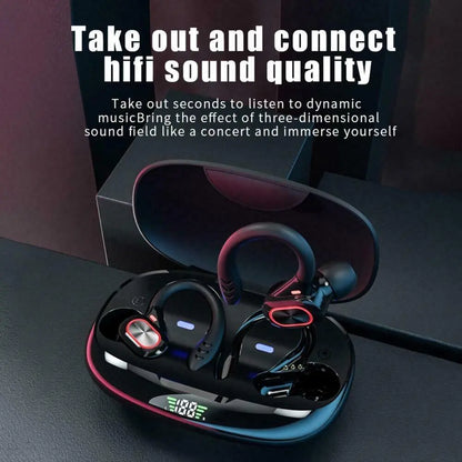 Bluetooth Headset 5.1 True Wireless Earphones Earbuds Headphones HiFi Sport TWS by Anti Spier