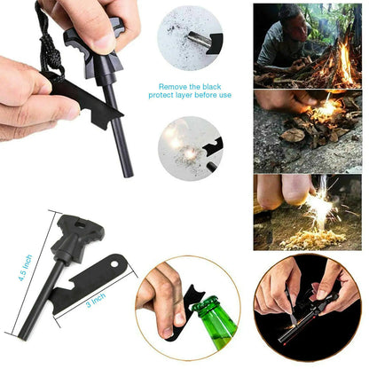 14 in 1 Outdoor Emergency Survival And Safety Gear Kit Camping Tactical Tools SOS EDC Case by Anti Spier