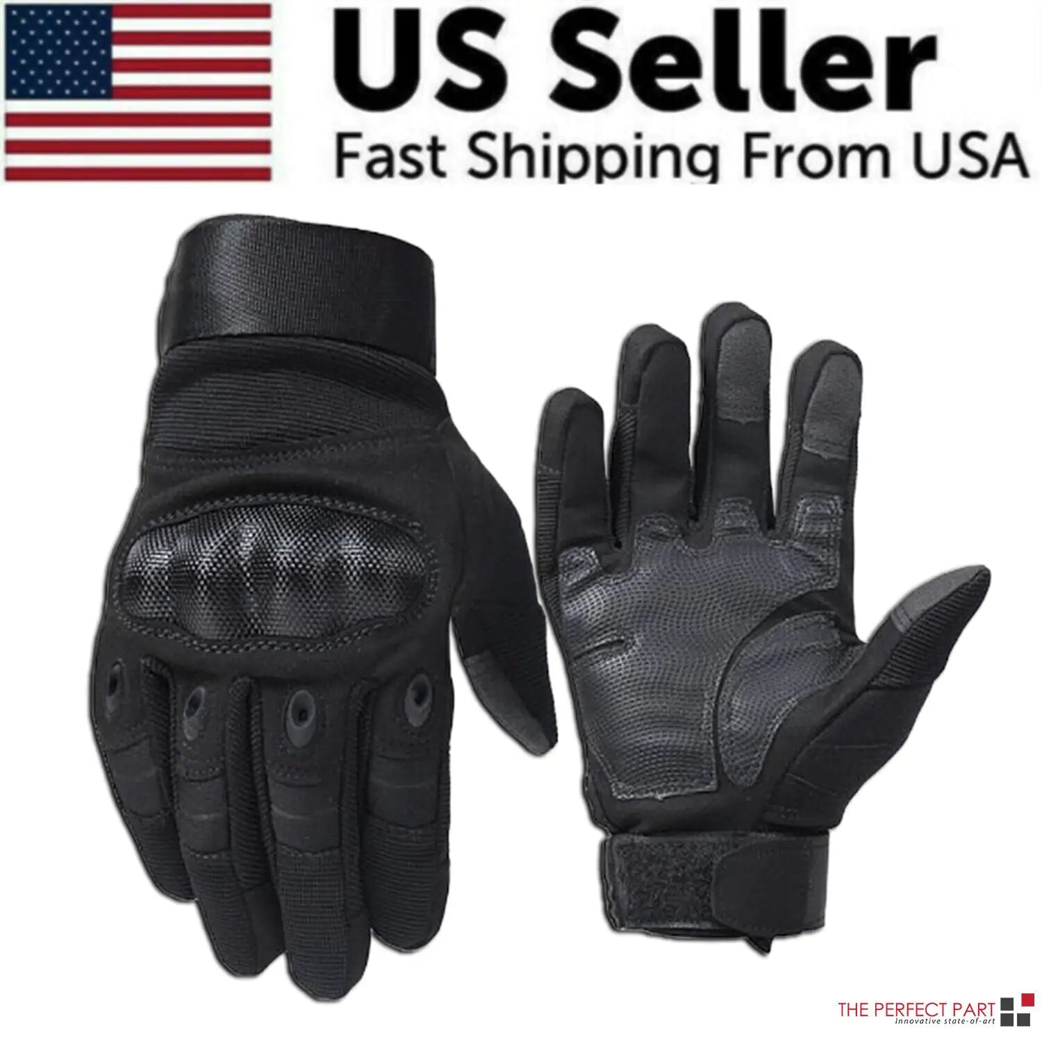 Tactical Motorcycle Motocross Full Finger Gloves Motorbike Riding Racing Mittens by Anti Spier
