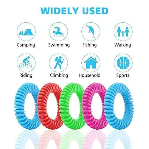 24 Pack Anti Bug Insect Pest Repellent Bracelet Wrist Band Natural Protection US by Anti Spier