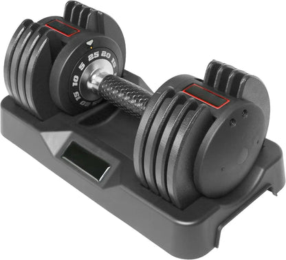 Adjustable Dumbbell with Rotating Handle for Weight Lifting and Fitness by Anti Spier