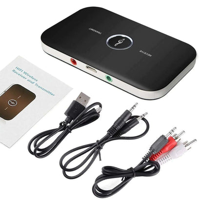 Bluetooth 5.0 Transmitter Receiver 2 IN 1 Wireless Audio 3.5mm Jack Aux Adapter by Anti Spier