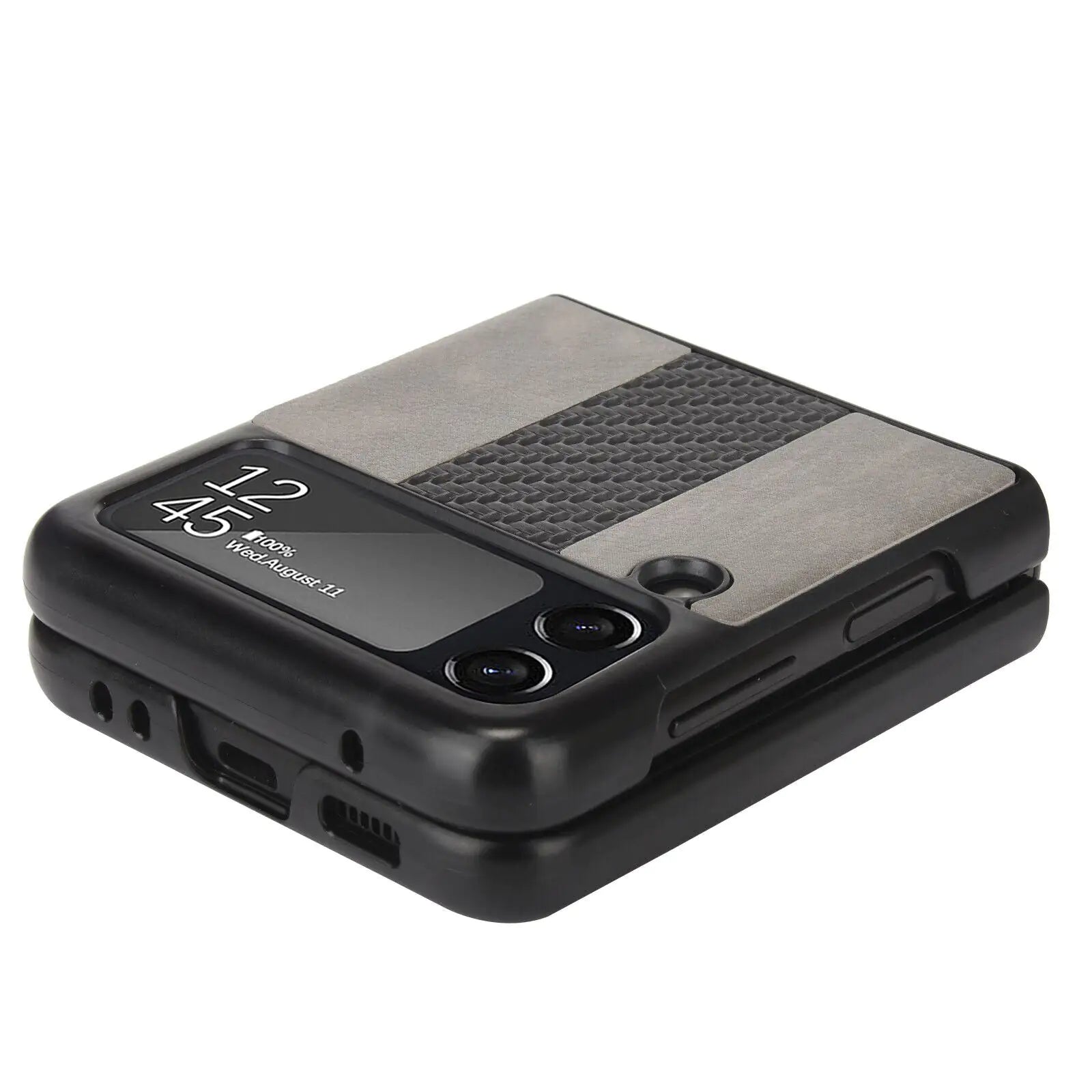 For Samsung Galaxy Z Flip 3 5G Slim Folding Leather Shockproof Phone Case Cover by Anti Spier