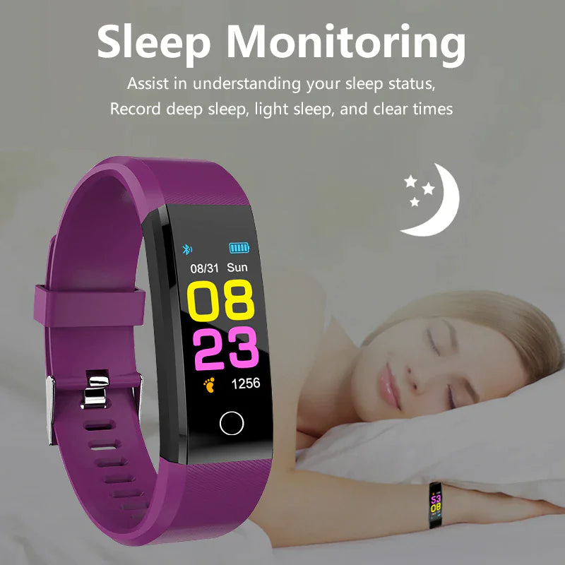 Fitness Smart Watch Activity Tracker Heart Rate For Women Men Oxygen BP Monitor by Anti Spier