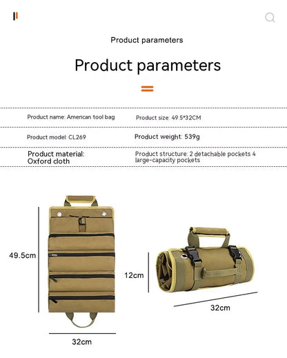 Functional Roll Up Tool Storage Bag by Anti Spier