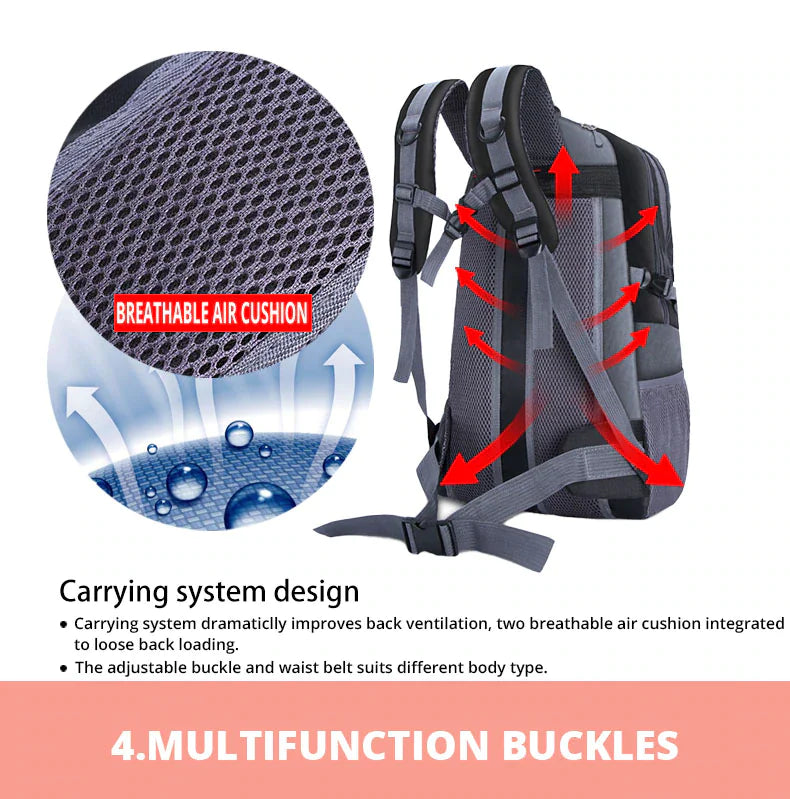40L Men Women Travel Backpack Rucksack Camping Laptop Hiking School Book Bag USA by Anti Spier