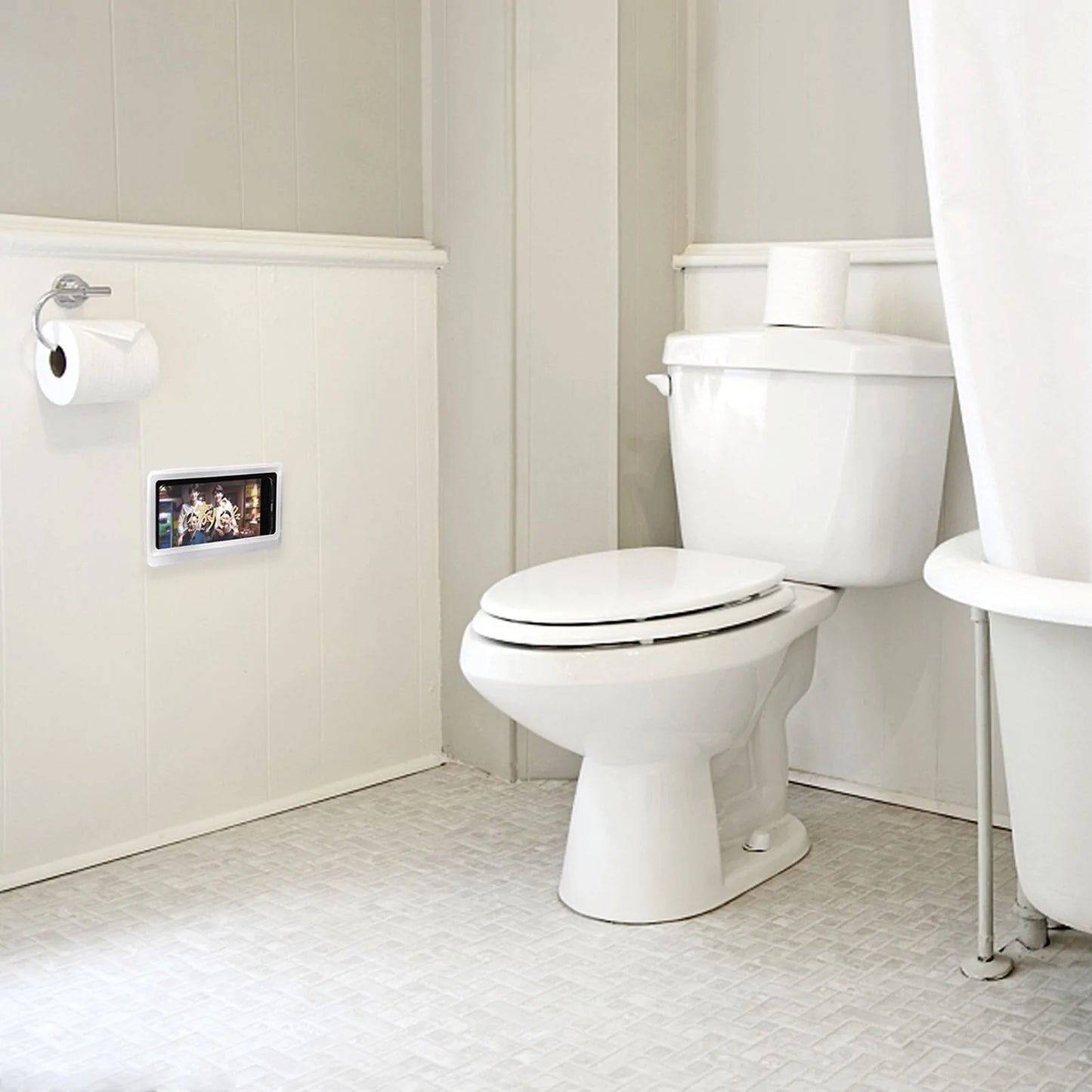 Phone Case Bath Wall Mounted Holder by Anti Spier