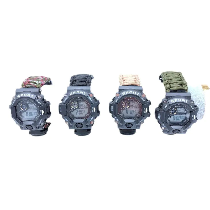 Multifunctional Outdoor Compass Watch with Survival Tools by Anti Spier