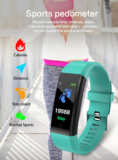 Fitness Smart Watch Activity Tracker Heart Rate For Women Men Oxygen BP Monitor by Anti Spier