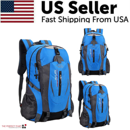 40L Men Women Travel Backpack Rucksack Camping Laptop Hiking School Book Bag USA by Anti Spier